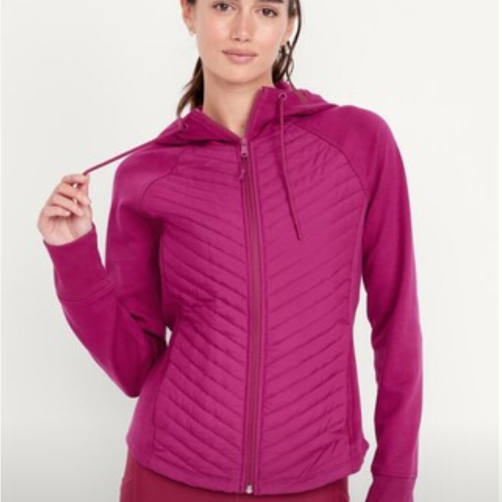Women's Pink Quilted Jacket, Lightweight